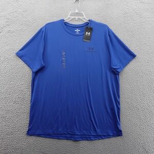 Under Armour UA Men Vanish Energy TShirt 2XL Blue Short Sleeve Athletic NWT‎